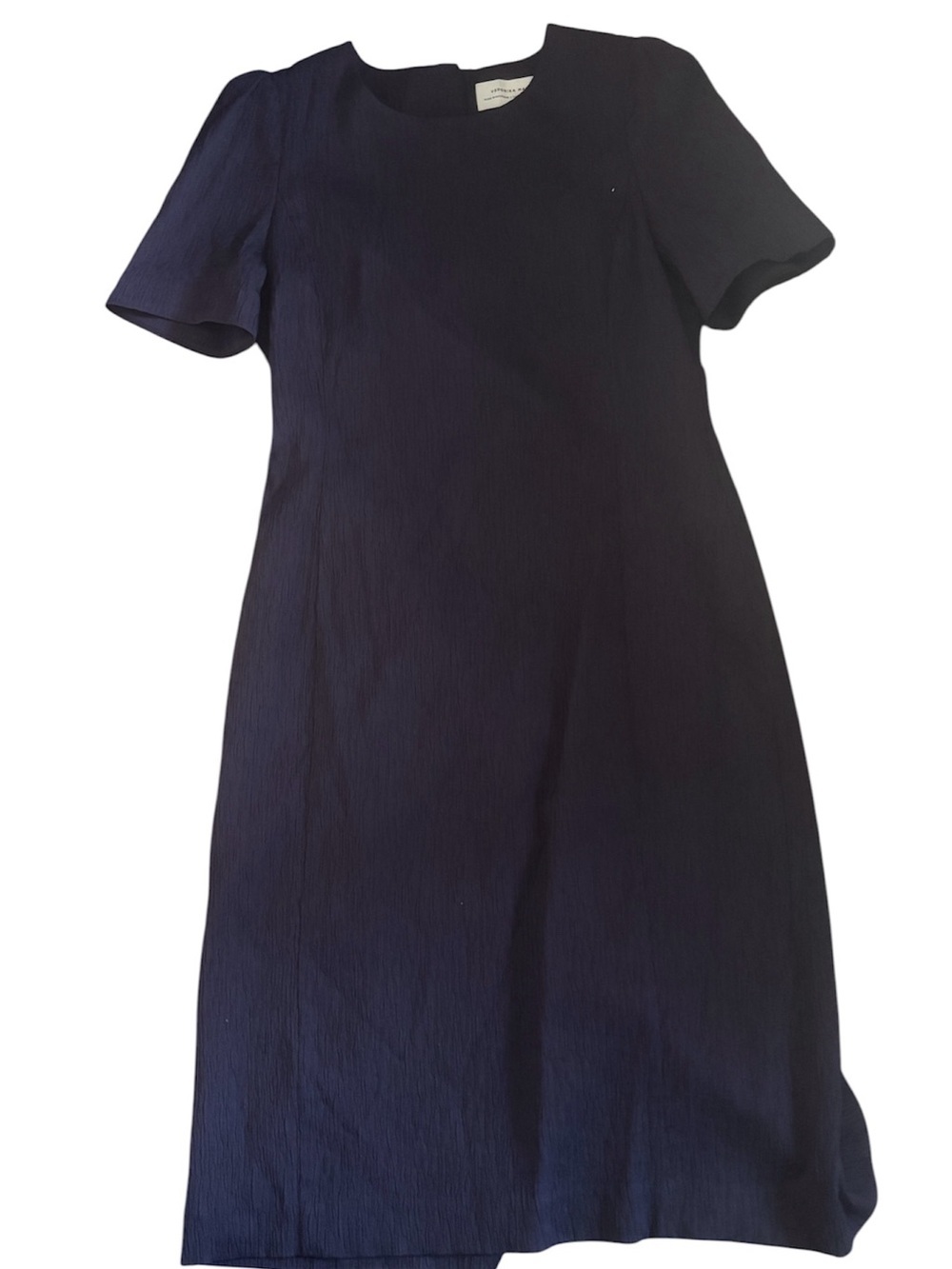 Veronica Maine textured dress short sleeve maxi dress